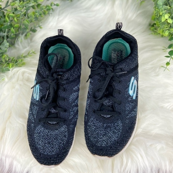 𝅺SKECHERS Women's Charcoal Sneakers size 6.5 - Picture 5 of 7